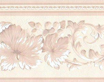 Textured Grapes and Leaves Wallpaper Border 92234