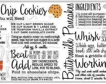 Comfort Food Recipes Black and White Wallpaper Border BP8338bd