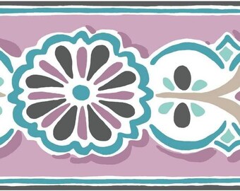 Purple Folklore Wallpaper Border BP8244bd