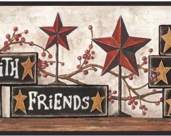 Faith Family Friends Wallpaper Border CB5503bd