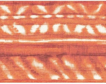 Shibori Orange Wallpaper Border BP8272bd
