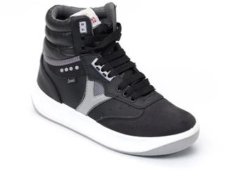 Neu mit Etikett Servis Cheetah High Top Sneaker Schwarze Schuhe Afghan Taliban Style Sneakers