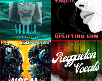 Vocals Super Bundle Vol 2 5200 ボーカルサンプル Wav EDM Pop Reggaeton Techno ボーカルループパック DJ プロデューサーキット 12GB Ableton FL Studio ミュージック