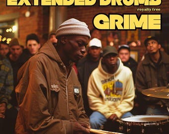 グライム・エクステンデッド・ドラムス｜グライム音楽制作のための4000以上のWAVドラムループ、キック、スネア、ハイハット、パーカッション