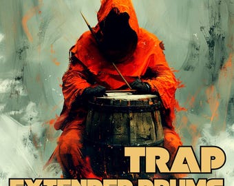 拡張トラップドラムループとサンプルパック WAV & MIDI ドラムループ（トラップ、ヒップホップ、EDM、ラップ、アーバンビート用）