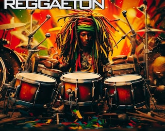 レゲエとレゲトンのドラム拡張版 11GB WAV キック、スネア、ハイハット、FXパック Ableton、Logic Pro Tools、FL Studio One、Reason、Cubase、Music Maker