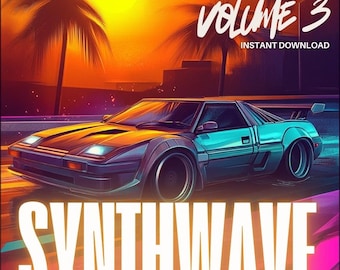 レトロシンセウェーブコレクション Vol.3 – シンセウェーブ、レトロウェーブ、80年代ディスコ向け10GB WAVサンプルパック