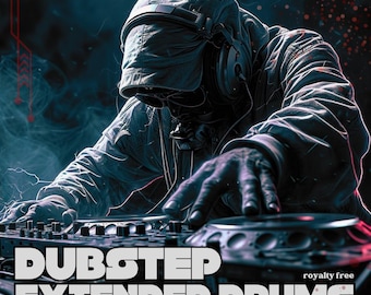 ダブステップ拡張ドラムループ 8GB、5380個のWAVサンプル、キック、スネア、パーカッション、FX