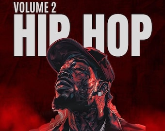 ヒップホップサンプルパック Vol.2 4600 WAVループ MIDIファイル トラップラップビート構築キット FL Studio Ableton Logic Pro対応