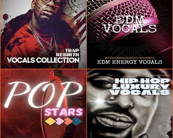 Paquete Super Bundle One de Muestras Vocales: Trap, Hip Hop, EDM, Pop (Loops WAV) Ableton Logic Pro Tools FL Studio Cubase
