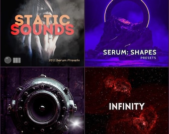 Serum Presets Mega Bundle Volume 1 with 1100+ High-Quality Presets for Music Production, Compatible with Serum2