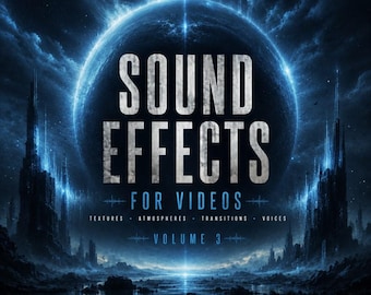 Sound Effects for Videos Vol 3 | YouTube TikTok Instagram Reels Sound Effects 1350 WAV Audio FX Transitions Atmospheres