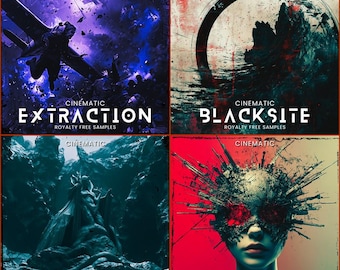 Cinematic Hybrid Bundle Volumes 1–4 – Professional WAV Sample Library for Scoring & Sound Design