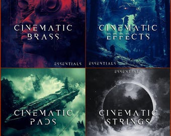 Paquete de audio completo Cinematic Essentials Vol. 1–4 Efectos de metal Pads Cuerdas Logic Ableton Cubase
