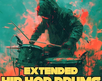 拡張ヒップホップドラムサンプル 4020 WAV ドラムループ、808、スネア、ハイハット（ヒップホップラップおよびアーバンビート用）