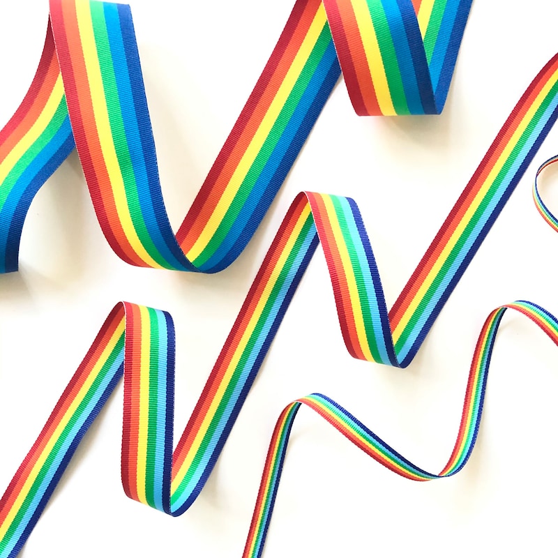 Rainbow Ribbon - Etsy