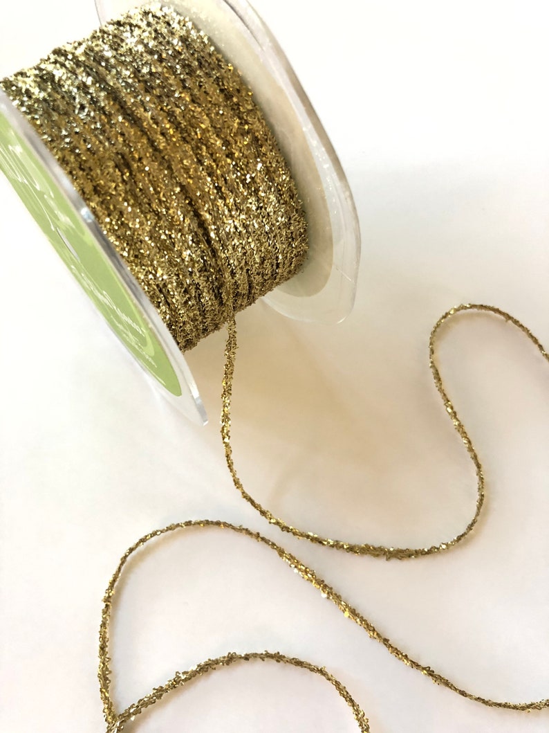 5 Yards x 1/8 Inch Wide Tinsel String Cord Metallic Silver Etsy