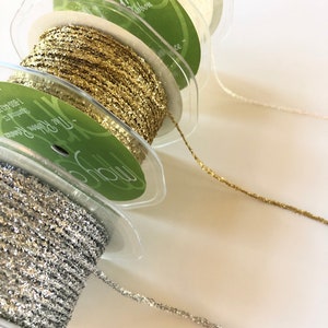 Rolls Metallic Elastic Cords Stretch Cord Ribbon Gold Twine String Metallic  Tinsel Cord Rope Stretchy Beading Thread Jewelry Craft Making Gift Wrappin