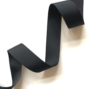 Black Grosgrain Ribbon, 1 1/4” Wide, 5 Yards, Made in the USA, for Hair Bows, Sewing, Crafts, Gift Wrap, Baskets, Floral, Stamping