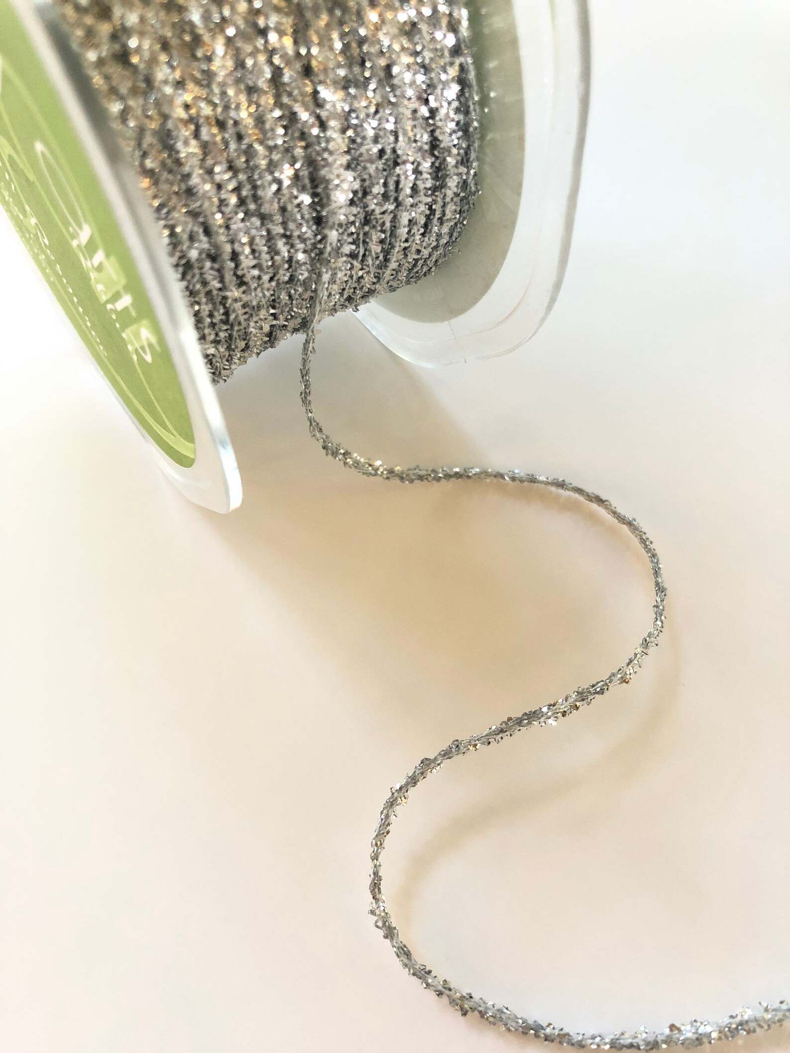 Metallic Tinsel String Cord Silver Gold or White 5 Yards Etsy