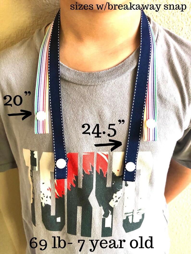 Face Mask Lanyard Breakaway Mask Holder Kids Adults Etsy