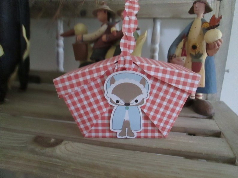 Little Red Riding Hood Mini Picnic Basket Boxes Set of 14 With Etsy