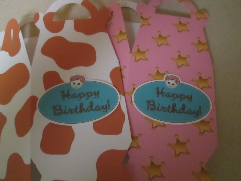 Sheriff Callie and Friends Inspired Large Gable Favor Boxes Set of 15 with Free Shipping