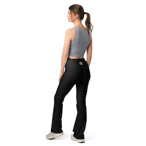 ZiliYoga™ Flare Leggings – Elegant Flow Black