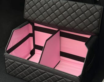 Organizador de maletero de piel de primera calidad, regalo para amantes de los coches y para quienes estrenan coche, accesorios personalizados para Jeep, regalo perfecto para ella