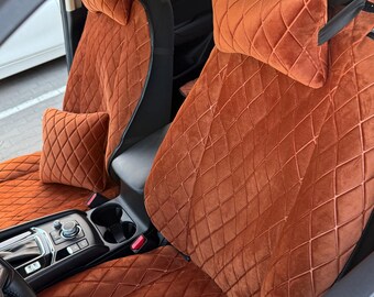 Funda de asiento de coche de cuero ecológico turco personalizada, interior de coche personalizado