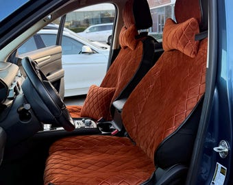 Funda de asiento de coche de cuero ecológico turco, ajuste personalizado, juego completo