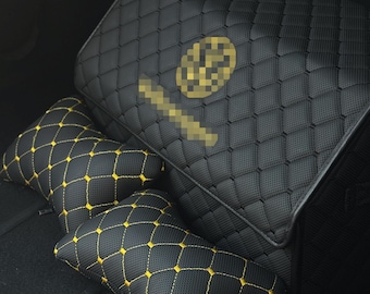Organizador de maletero de coche y juego de almohadas para el cuello, regalo para él