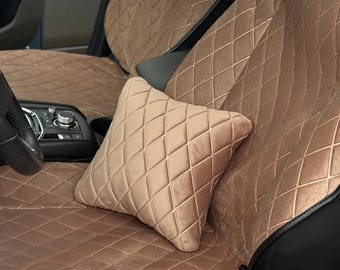 Juego de fundas para asientos de coche de cuero ecológico turco personalizado, decoración única para el coche