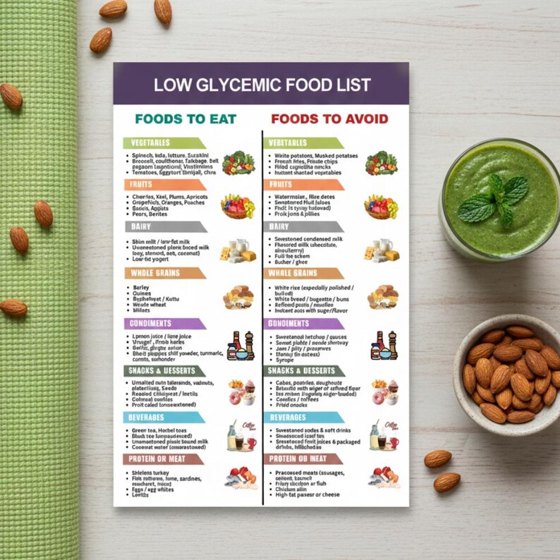 Low Gi Informatics Low Glycemic Foods List Printable, Glycemic Index Food Chart, Low GI ...