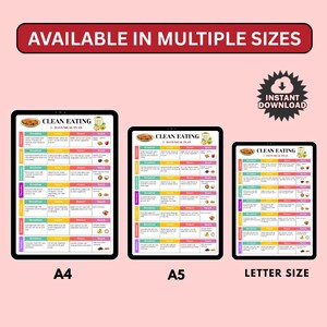 Clean Eating 7 Day Meal Plan, Whole Food Prep PDF, Real Unprocessed ...