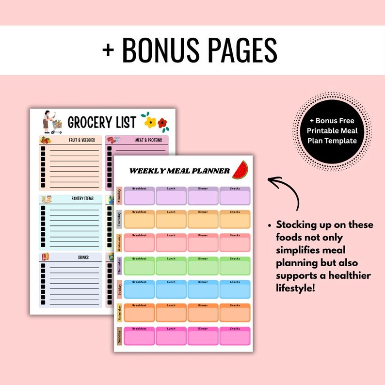 Clean Eating 7 Day Meal Plan, Whole Food Prep PDF, Real Unprocessed ...