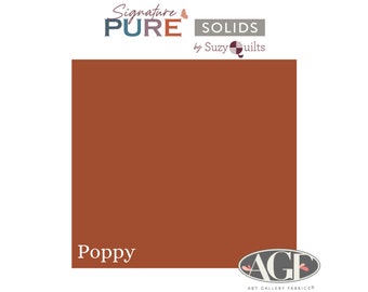 Signature Pure Solids Poppy (PES-904) Quilting Cotton - Art Gallery Fabrics - By-the-yard, half yard, quarter yard, and fat quarter