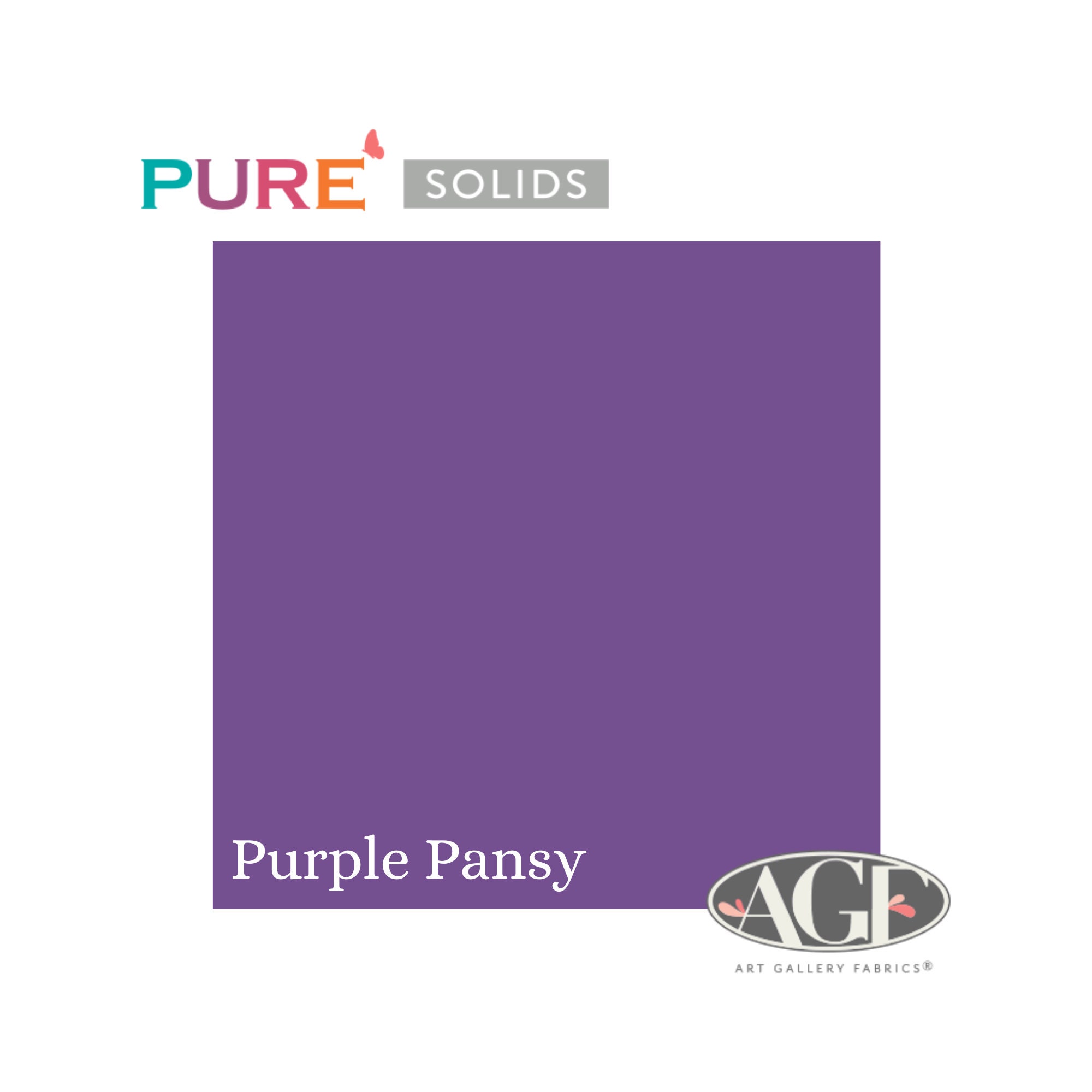 PURPLE PANSY PE-453 Pure Elements Solid Fabric Art Gallery Fabrics by the  Yard -  Israel
