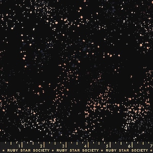 108" Speckled Wideback Black Metallic | Quarter Yard | RS5055 61M