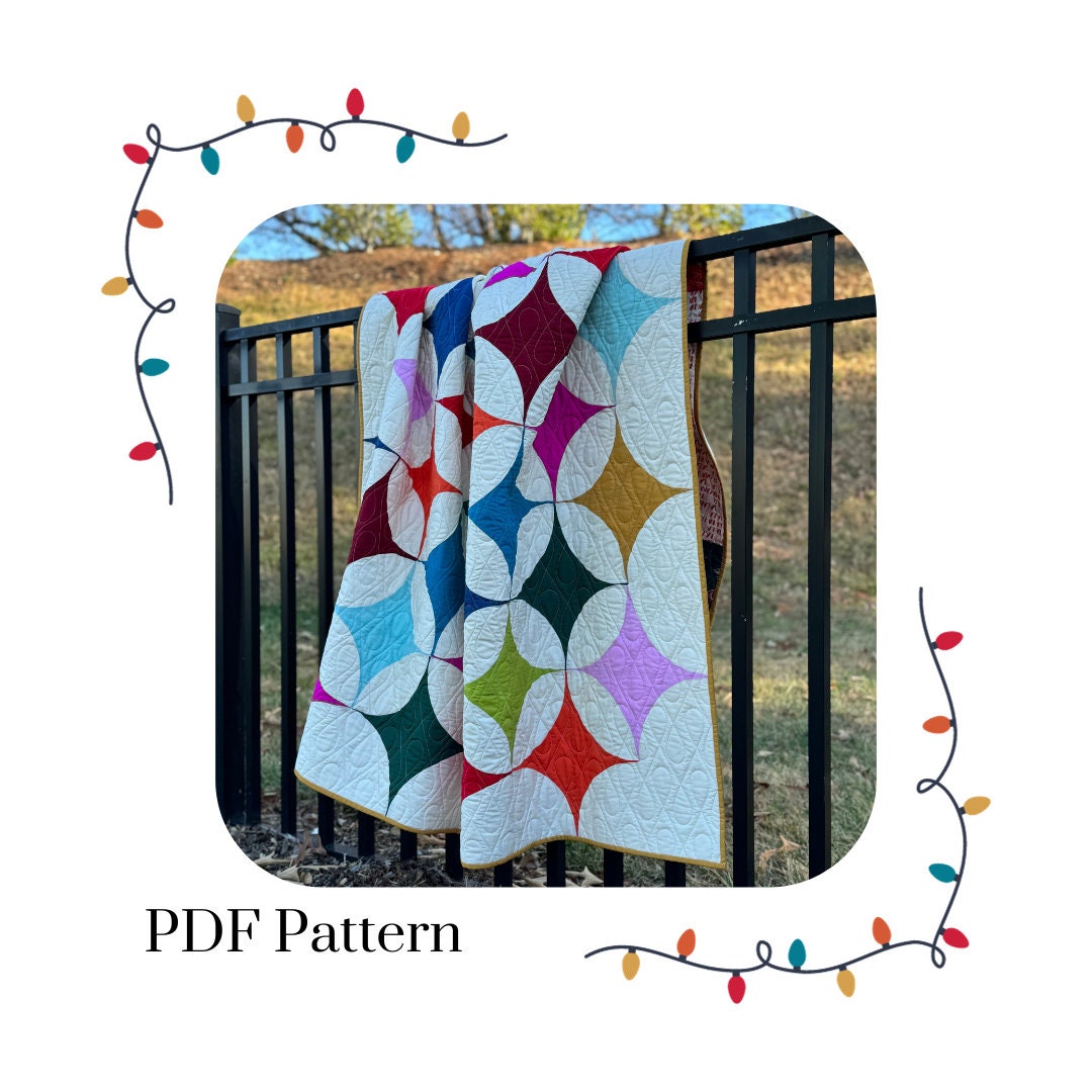 Holiday Lights Quilt Pattern PDF Digital Download Etsy