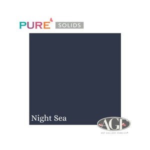 Pure Solids Night Sea (PE-467) Art Gallery Fabrics Quilting Cotton Yardage: By the Yard, Half Yard, Quarter Yard, Fat Quarter