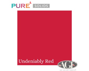 Pure Solids Undeniably Red (PE-537) Quilting Cotton - Art Gallery Fabrics - By-the-yard, half yard, quarter yard, and fat quarter