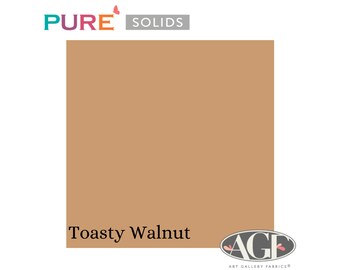 Pure Solids Toasty Walnut (PE-458) Quilting Cotton - Art Gallery Fabrics - By-the-yard, half yard, quarter yard, and fat quarter