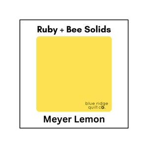 Ruby + Bee: Meyer Lemon Ruby + Bee: Meyer Lemon