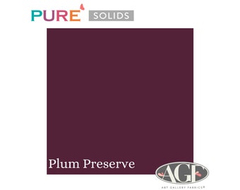 Pure Solids Plum Preserve (PE-493) Quilting Cotton - Art Gallery Fabrics - By-the-yard, half yard, quarter yard, and fat quarter