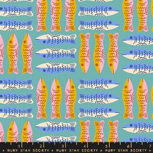 ooh Lucky Lucky Sardines Turquoise | Ruby Stary Society