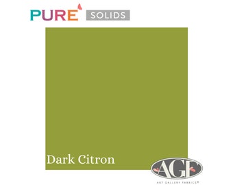 Pure Solids Dark Citron (PE-414) Quilting Cotton - Art Gallery Fabrics - By-the-yard, half yard, quarter yard, and fat quarter