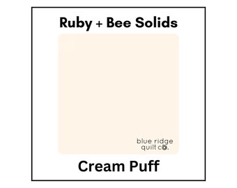 Cream Puff Ruby + Bee Solids | Windham Fabrics