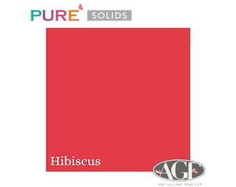 Pure Solids Hibiscus (PE-561) - Art Gallery Fabrics Quilting Cotton - By-the-yard, half yard, quarter yard, and fat quarter.