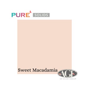 Pure Solids Sweet Macadamia (PE-471) Quilting Cotton | Art Gallery Fabrics | Sold by the half yard.
